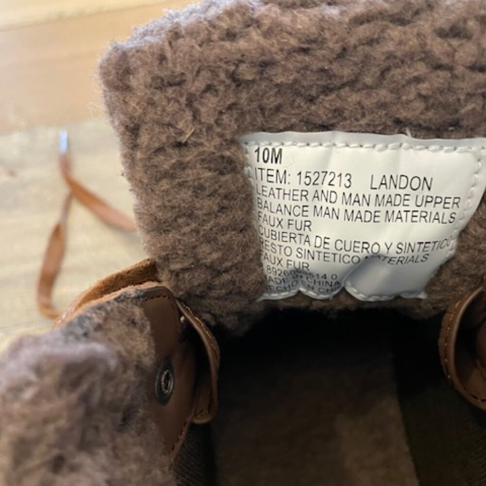 Weatherproof Brown Lace-Up Waterproof Winter Boots with Faux Fur Collar - Picture 4 of 5